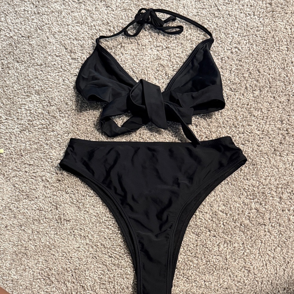 Fashion Nova Black Bikini Set